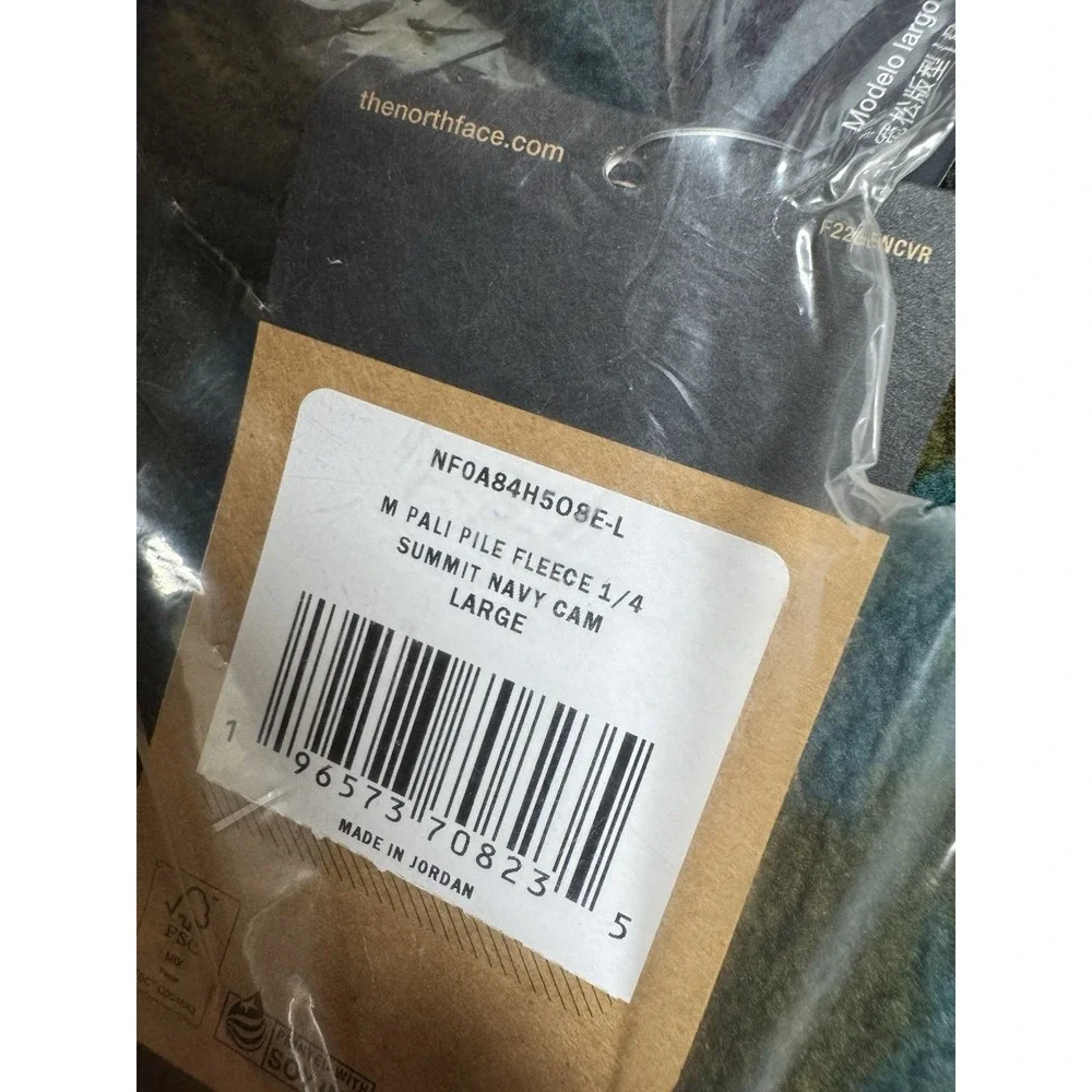 THE NORTH FACE Pali Pile Fleece 1/4 Snap NFOA84H508E Men's Size‎ L